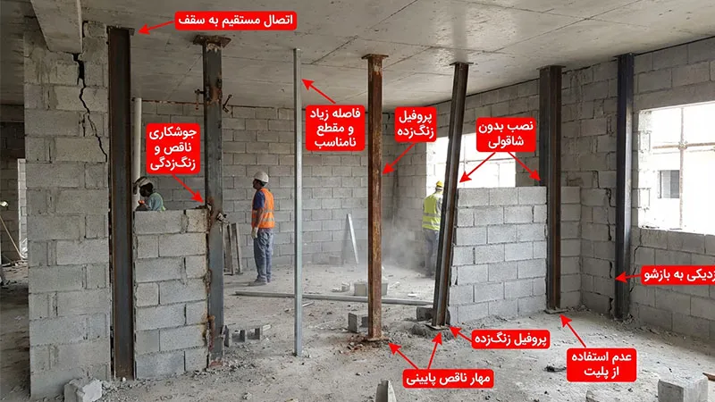 اشتباهات رایج در اجرای وال پست