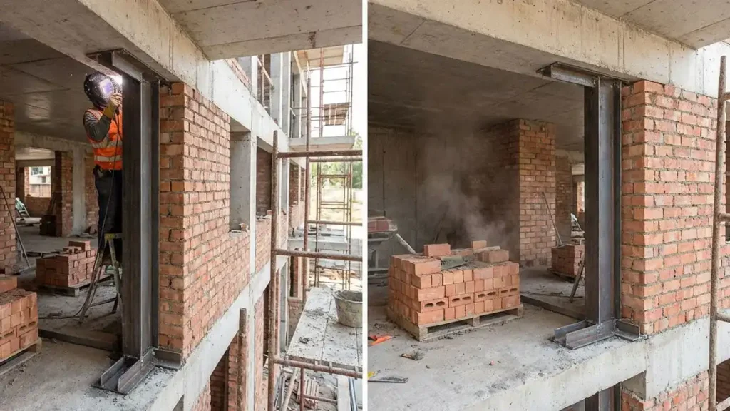 حداقل سایز نبشی وال پست